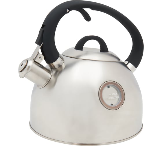 Чайник appetite нержавеющая сталь 2,6л со свистком ручка soft-touch LKD-3131