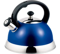 Чайник appetite нержавеющая сталь 2.5 л со свистком синий LKD-H063/С