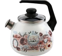Эмалированный чайник appetite Roses 3 л со свистком 4с209я Roses