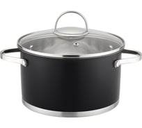 Кастрюля appetite Amanda нержавеющая сталь 3.3 л черный HU06333
