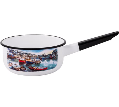 Эмалированный ковш appetite Романтика 1.5 л цилиндрический С2008 Романтика