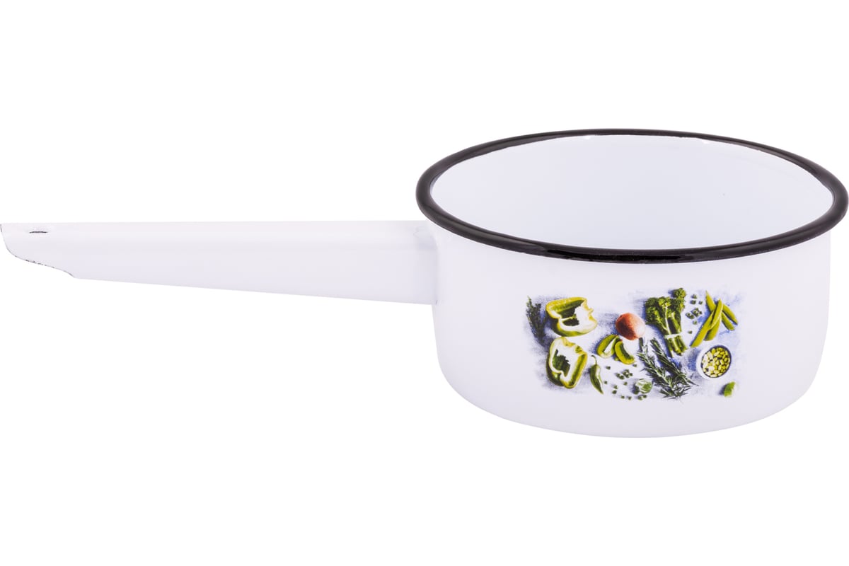 Эмалированный ковш appetite Свежая зелень 1 л 1с22с Свежая - выгодная ...