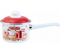 Эмалированный ковш appetite La Cuisine 1.5 л цилиндрический с крышкой 6RD144M La Cuisine