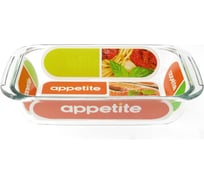Стеклянная прямоугольная форма appetite 23x15x4 см 0.7 л PL7