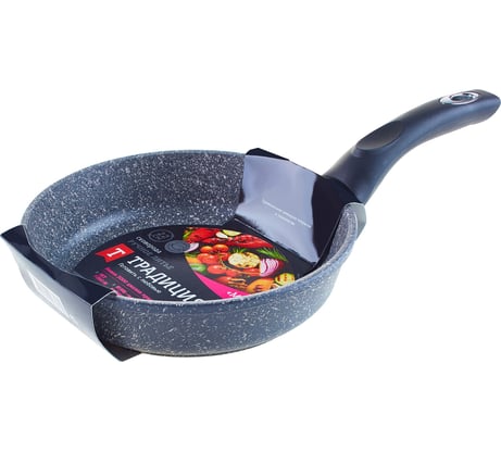 Сковорода Традиция готовить с любовью Мрамор антипригарное покрытие литая 22 см ТМ2221