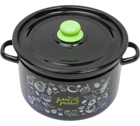 Цилиндрическая эмалированная кастрюля appetite Berry 7 л 1с18с Berry