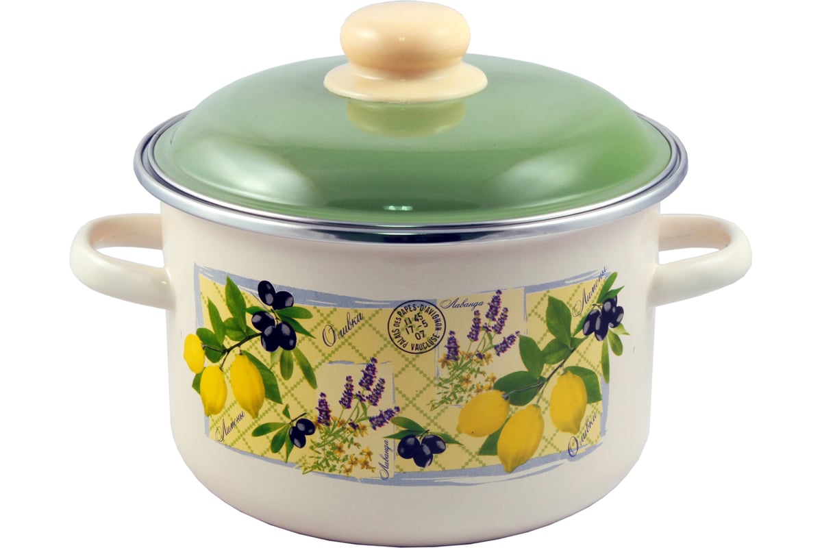 Цилиндрическая эмалированная кастрюля appetite Citrus 3 л 6RD181M ...