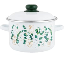 Цилиндрическая эмалированная кастрюля appetite FLORENA 4 л 1RD201M FLORENA