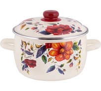 Сферическая эмалированная кастрюля appetite Anémone 5.5 л 3RC221M