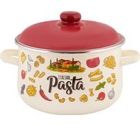 Коническая эмалированная кастрюля appetite Pasta ITALIAN 5.5 л 1с47я