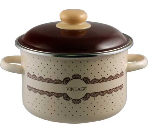 Цилиндрическая эмалированная кастрюля appetite Vintage 3 л 6RD181M Vintage