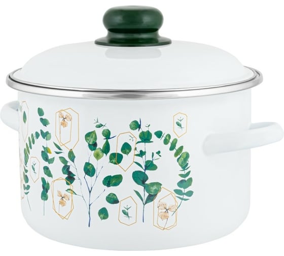 Цилиндрическая эмалированная кастрюля appetite FLORENA 3 л 1RD181M FLORENA