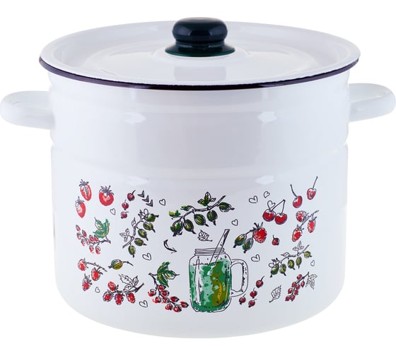 Цилиндрическая эмалированная кастрюля appetite Compote 9 л 1с200с Compote