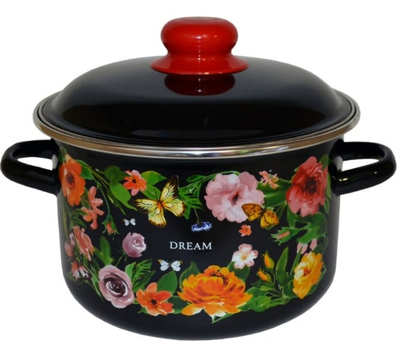 Цилиндрическая эмалированная кастрюля appetite Dream 3 л 1MD181P Dream 1