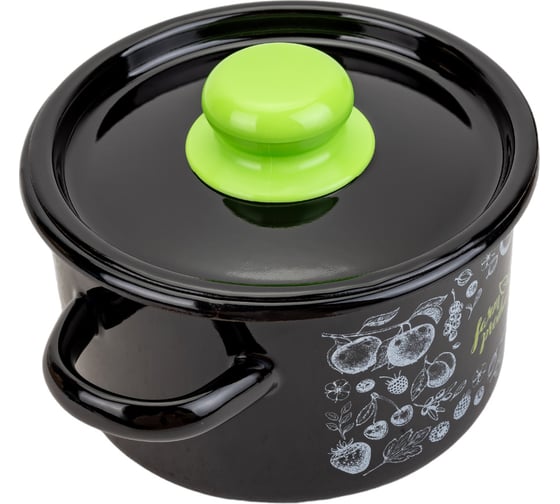Цилиндрическая эмалированная кастрюля appetite Berry 1.5 л 1с15с/1 Berry