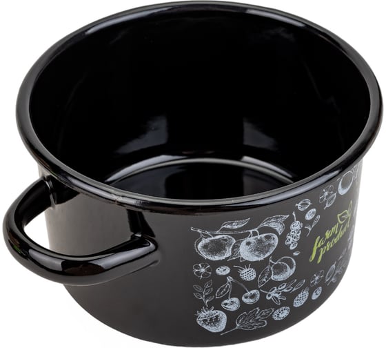 Цилиндрическая эмалированная кастрюля appetite Berry 1.5 л 1с15с/1 Berry