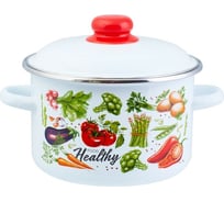 Цилиндрическая эмалированная кастрюля appetite Veggies 5.5 л 1RD221М Veggies
