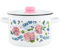 Цилиндрическая эмалированная кастрюля appetite Hortensia 4.5 л 1с17с Hortensia