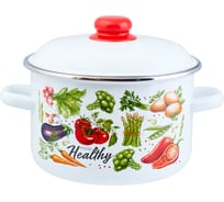 Цилиндрическая эмалированная кастрюля appetite Veggies 4 л 1RD201M Veggies