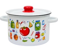 Цилиндрическая эмалированная кастрюля appetite Marinades 4.5 л 1с17с Marinades
