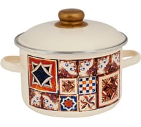 Цилиндрическая эмалированная кастрюля appetite VOSTOK 2 л 1RD161M VOSTOK