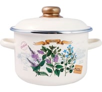 Цилиндрическая эмалированная кастрюля appetite Прованс 3 л 1RD181M Прованс