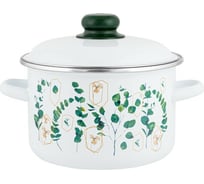 Цилиндрическая эмалированная кастрюля appetite FLORENA 5.5 л 1RD221M FLORENA