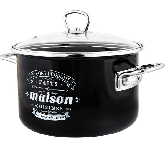 Цилиндрическая эмалированная кастрюля appetite Maison 5.5 л 1SD225S Maison