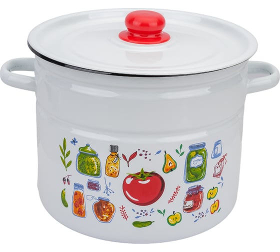 Цилиндрическая эмалированная кастрюля appetite Marinades 9 л 1с200с Marinades