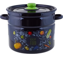 Цилиндрическая эмалированная кастрюля appetite Healthy food 9 л 1с200с Healthy