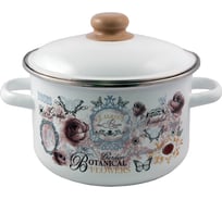 Цилиндрическая эмалированная кастрюля appetite Roses 2 л 1RD161М Roses