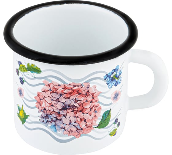 Эмалированная кружка appetite Hortensia 0.4 л 1с2с Hortensia