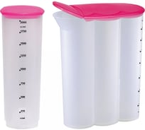 Банка для сыпучих продуктов COSMOPLAST 2 л, 19x8x23 см, пластик, цвет ассорти 2013