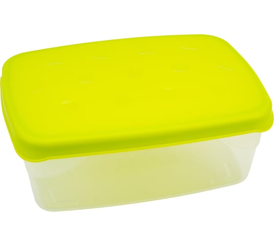 Контейнер для СВЧ/морозильной камеры COSMOPLAST 20x15x8 см, 1,3 л, пластик, цвет ассорти 2121