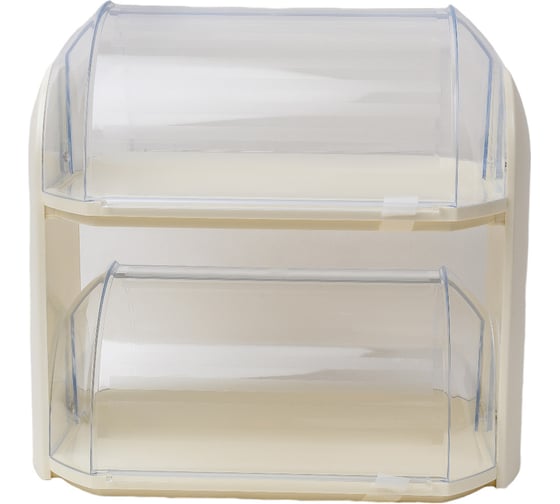 Хлебница COSMOPLAST двухуровневая, 32x19x30 см, пластик 2364