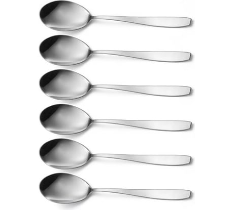 Кофейная ложка EME WIND, 6 шт, нержавеющая сталь 7737