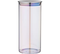 Емкость для сыпучих продуктов Agness RAINBOW 1350 мл, D=9.5 см, H=21 см, цвет: радужный 889-136