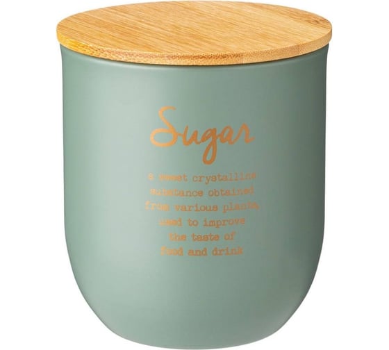 Емкость для сыпучих продуктов Agness GLAM САХАР 9x6х10 см 790-281