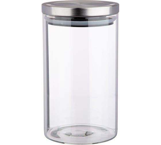 Емкость для сыпучих продуктов Agness МОНБЛАН 1200 мл, боросиликатное стекло 887-141 1