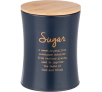 Емкость для сыпучих продуктов Agness NAVY STYLE САХАР 1.1 л, диаметр 11 см, высота 14 см 790-192