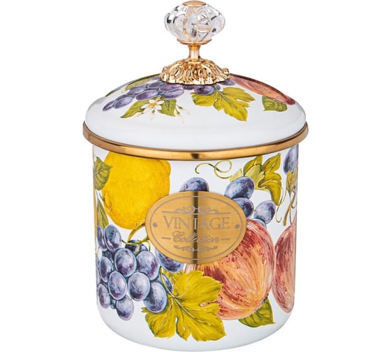 Банка для сыпучих продуктов Agness ФЛАНДРИЯ 12x12 см, 1.2 л 950-451