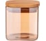Емкость для сыпучих продуктов Agness AMBER 370 мл, 8x8x8 см, цвет: янтарный 889-147 1