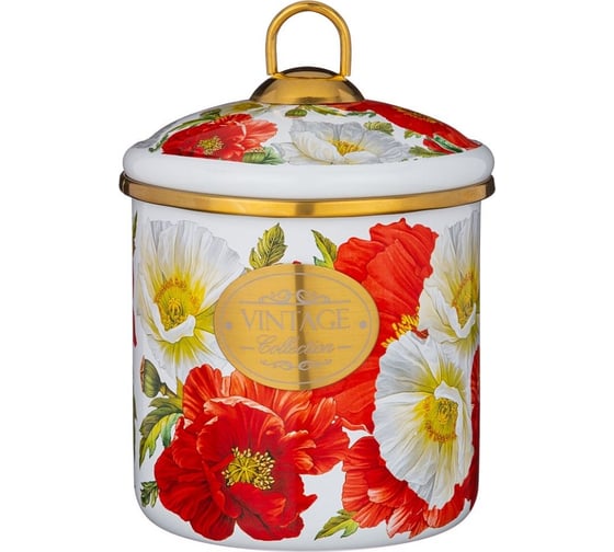Банка для сыпучих продуктов Agness МАКИ 12x12 см, 1.2 л 950-481
