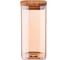 Емкость для сыпучих продуктов Agness AMBER 800 мл, 8x8x17 см, цвет: янтарный 889-145 1