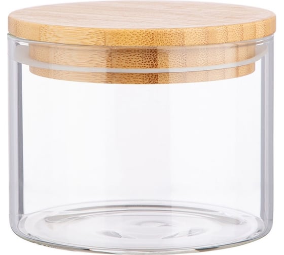 Емкость для сыпучих продуктов Agness NATIVE 520 мл, боросиликатное стекло 887-120 1