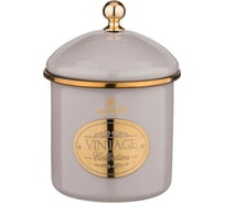 Банка для сыпучих продуктов Agness ТЮДОР эмалированная, 9x9 см, 0.5 л 950-303