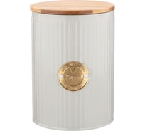 Емкость для сыпучих продуктов Agness MAJESTY САХАР 1.3 л, диаметр 11 см, высота 15 см 790-207