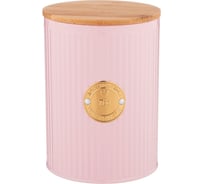 Емкость для сыпучих продуктов Agness MAJESTY ЧАЙ 1.3 л, диаметр 11 см, высота 15 см 790-216