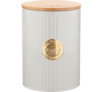 Емкость для сыпучих продуктов Agness MAJESTY КОФЕ 1.3 л, диаметр 11 см, высота 15 см 790-208