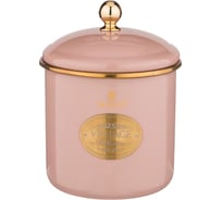 Банка для сыпучих продуктов Agness ТЮДОР эмалированная, 12x12 см, 1.2 л 950-285